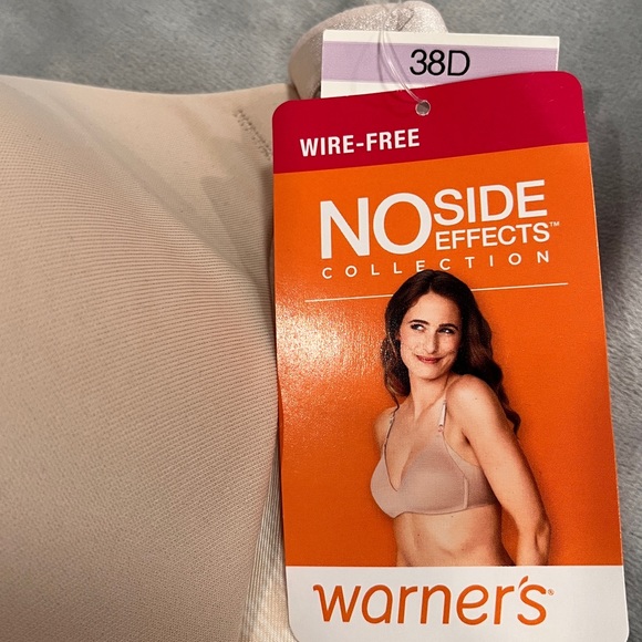 Lovely!   Light Tan WARNER’S (NWT, 36D) “No Side Effects” Tee-Shirt Bra - Picture 5 of 7
